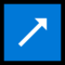 Up-Right Arrow emoji on Microsoft
